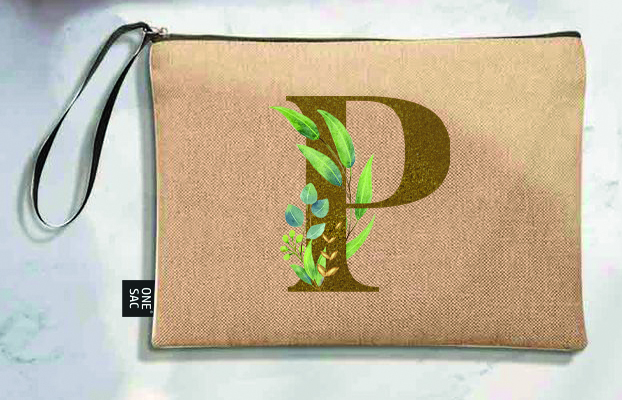 Sac à main Lettre P (Modèles variés) (25 × 18 × 1 cm)